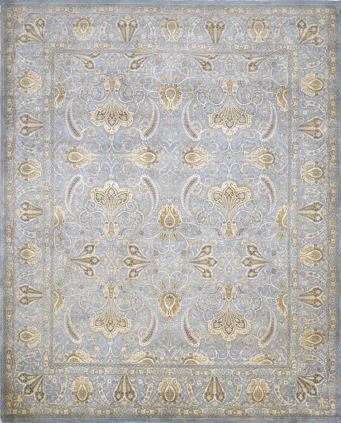 Tabriz Ladakh L.Blue, 8′1″ × 10′1″, from the Shalimar collection