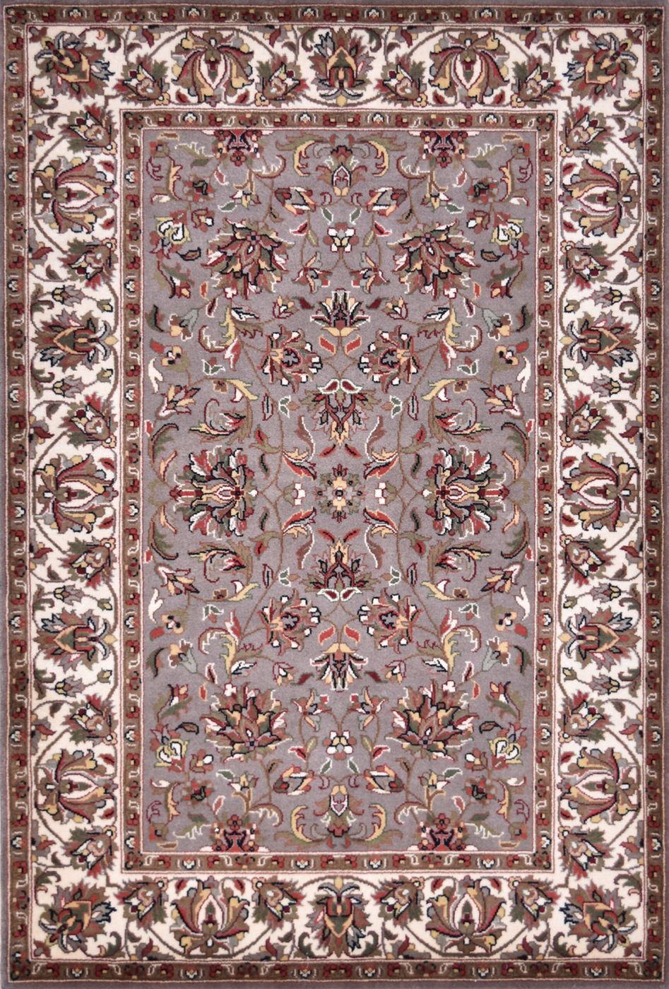 Mirzapur Kashan Taupe, 4′1″ × 6′0″