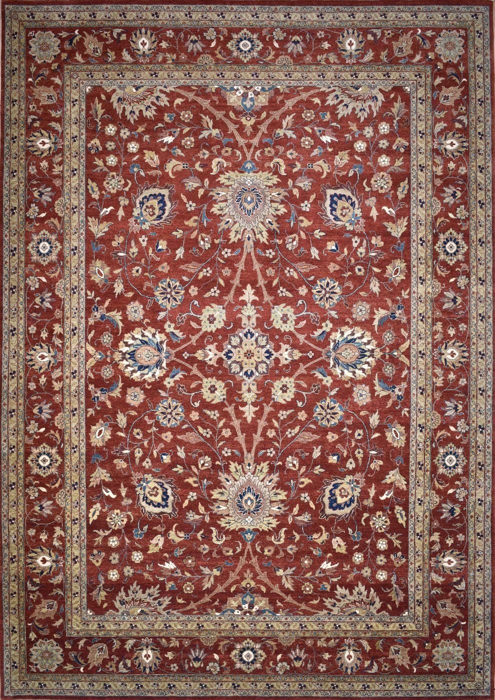 Sultanshah Rust, 9′9″ × 13′11″