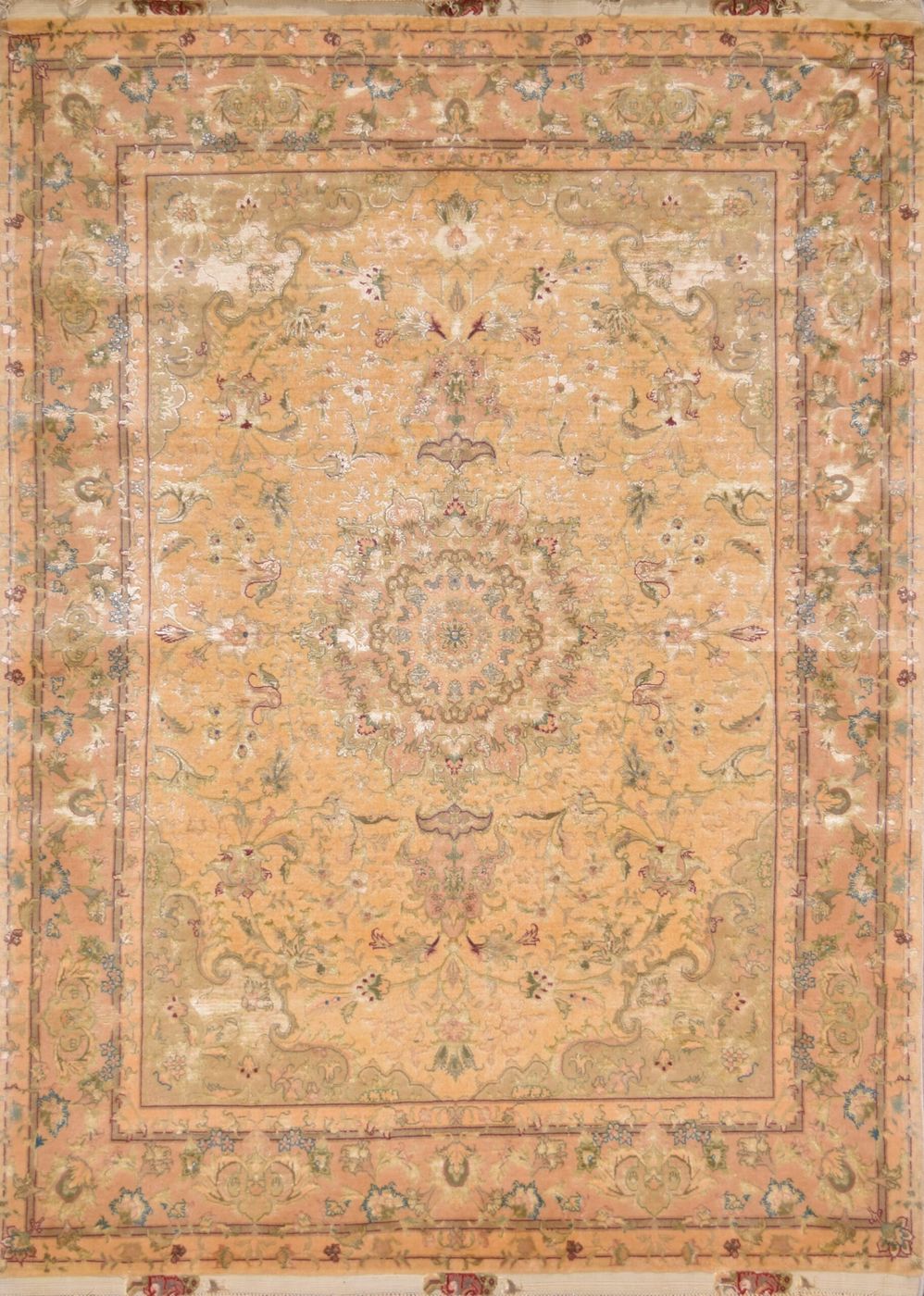 Persian Tabriz Gold, 4′10″ × 7′0″