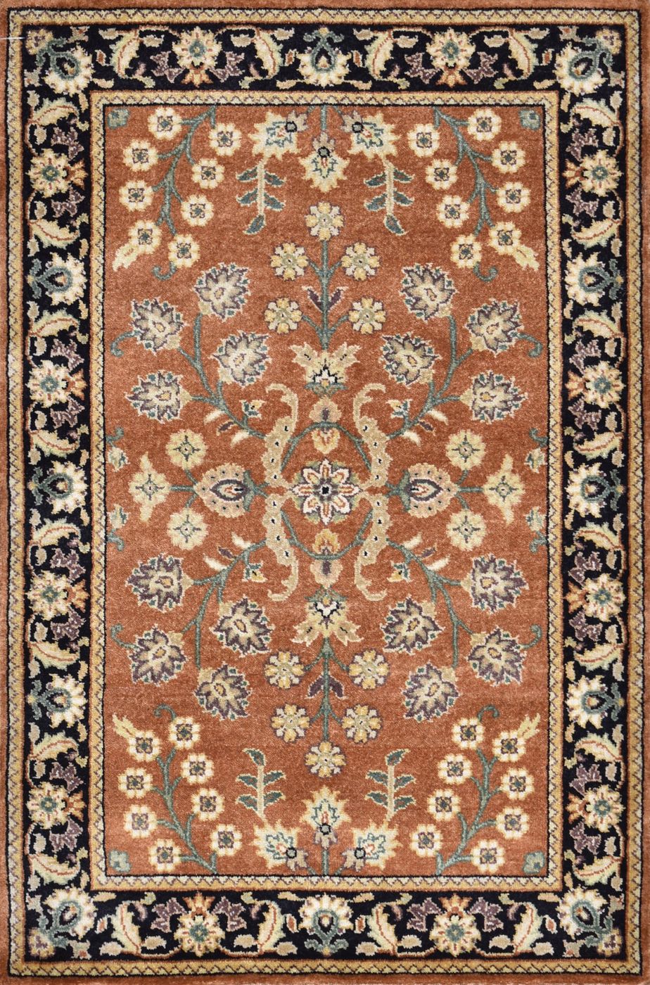 Amritsar Sarouk Rust/Black, 2′7″ × 3′11″