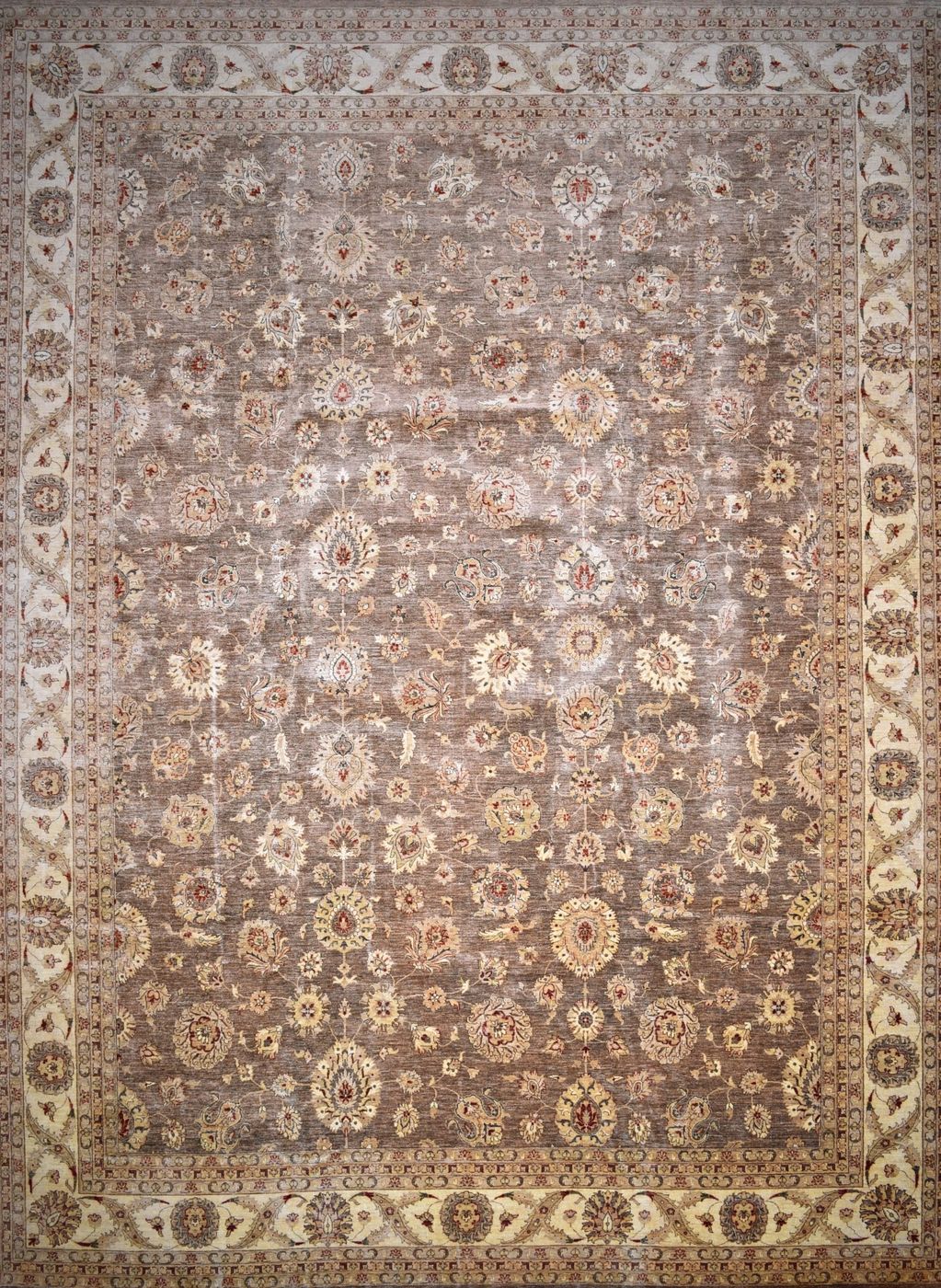 Peshawar Ziegler Sage & Ivory, 13′7″ × 17′7″