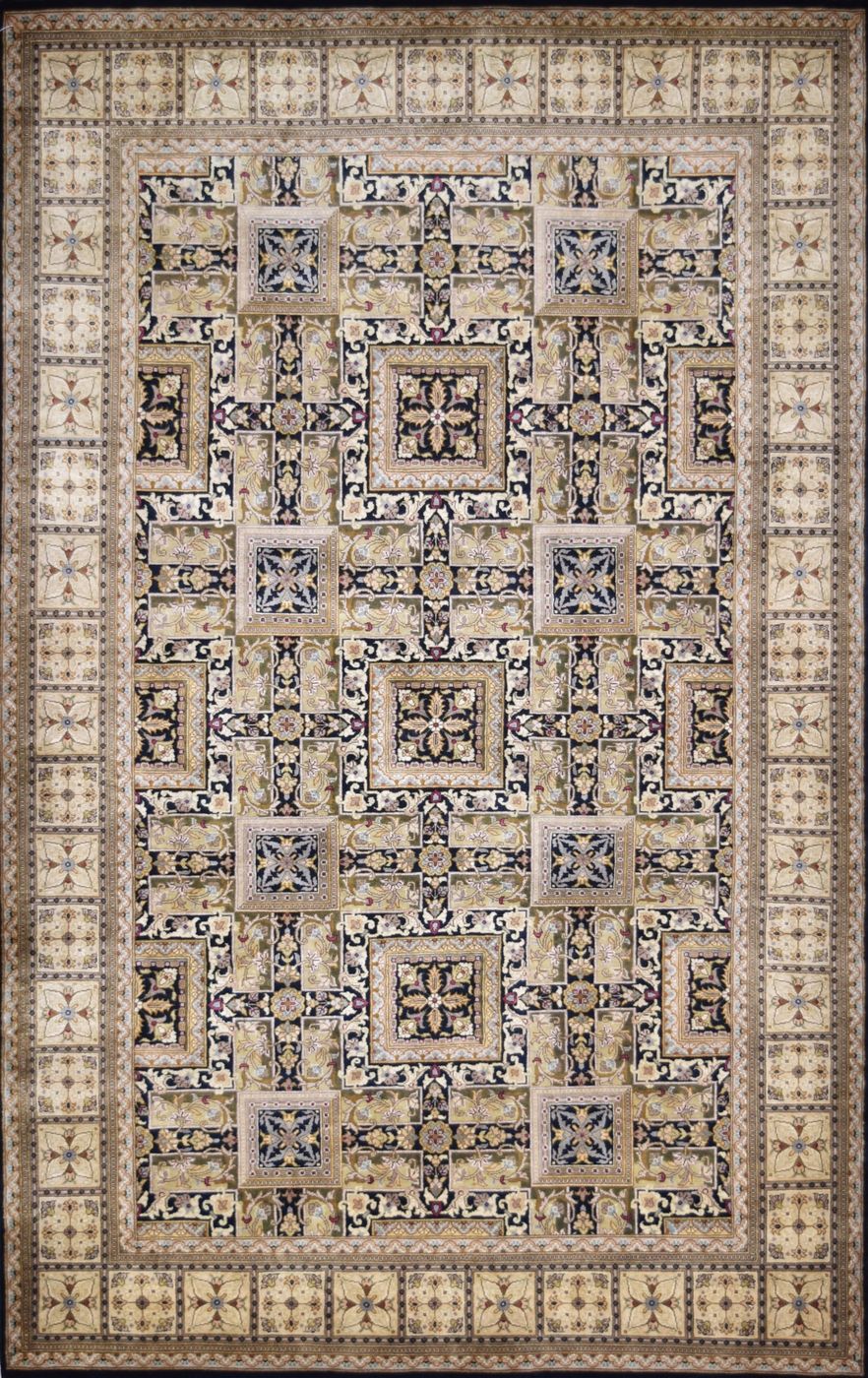 Panel Rahim Black, 4′7″ × 7′4″, from the Shalimar collection