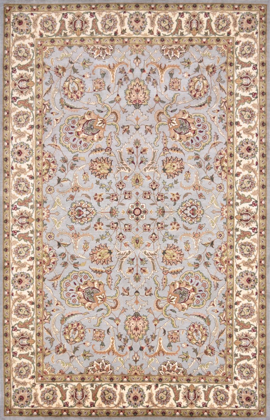 Shalimar Tabriz L.Blue/Ivory, 4′1″ × 6′3″
