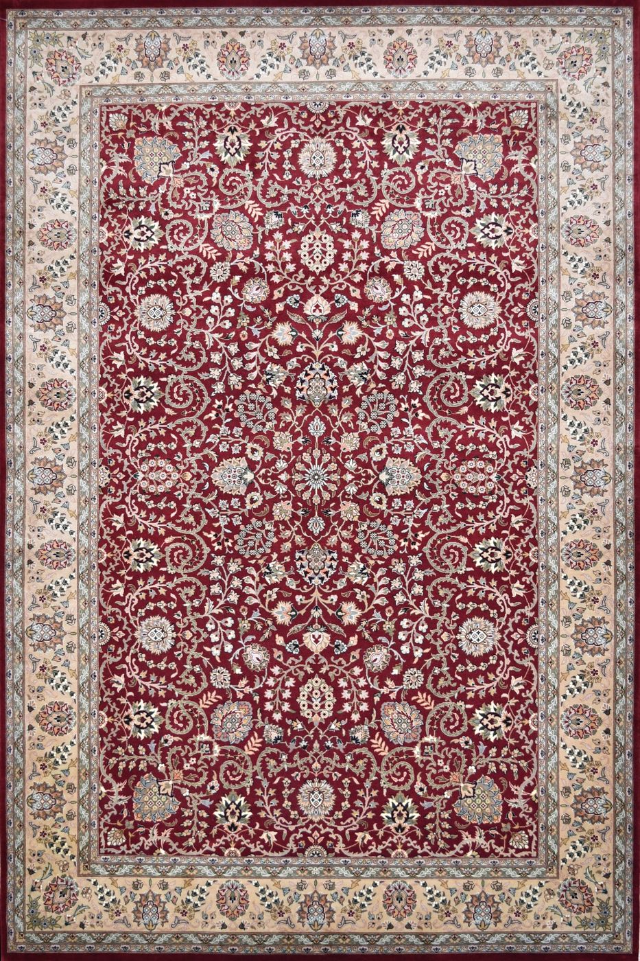 Kashan Shama Burgundy & Gold, 6′0″ × 9′1″, from the Shalimar collection
