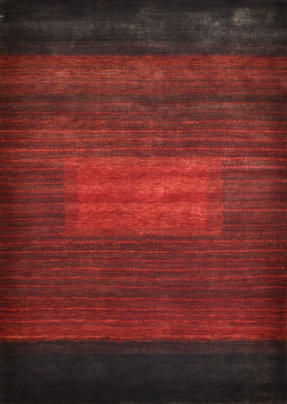 Loribaft Gabeh LBT1005 Red & Brown, 4′7″ × 6′5″