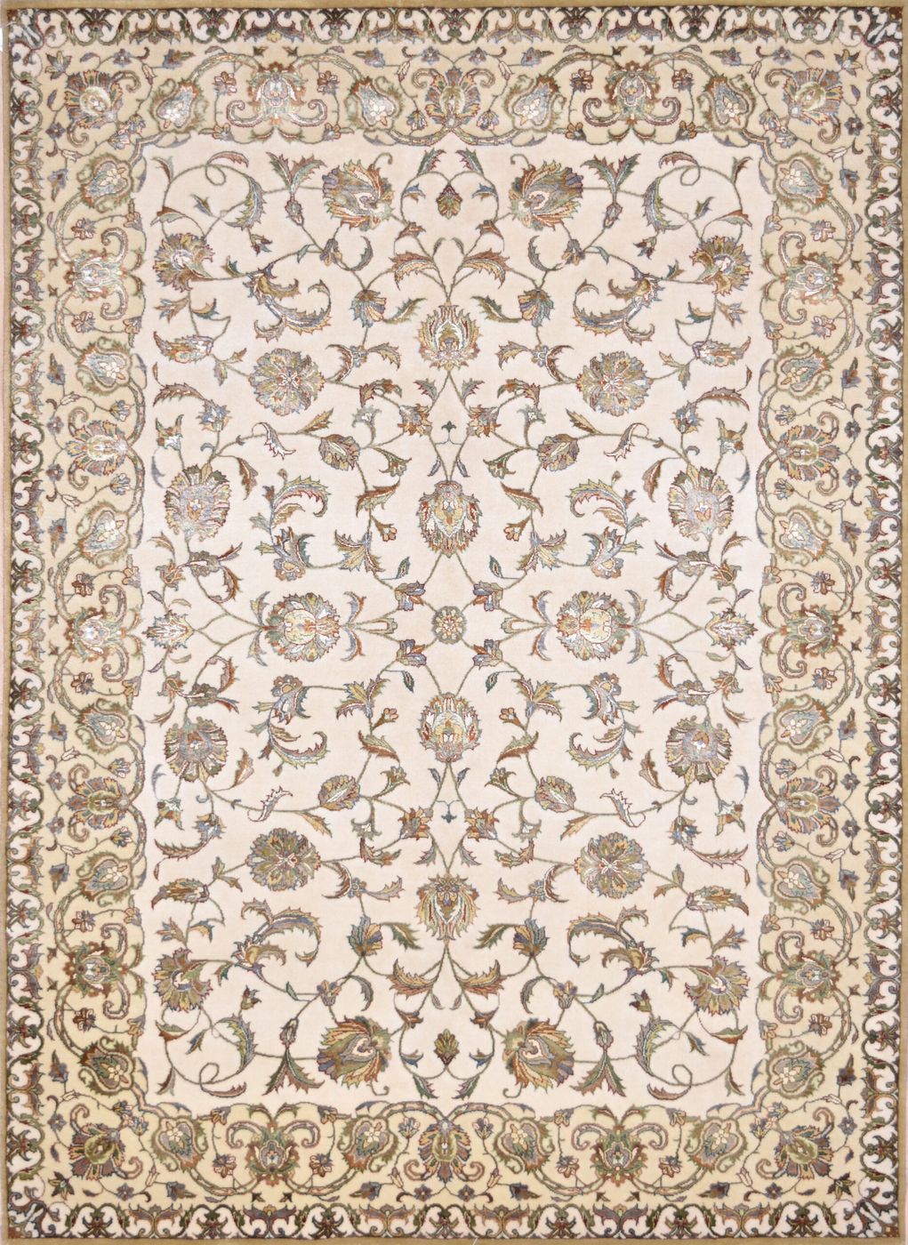 Tabriz Ivory / Beige, 4′1″ × 12′3″