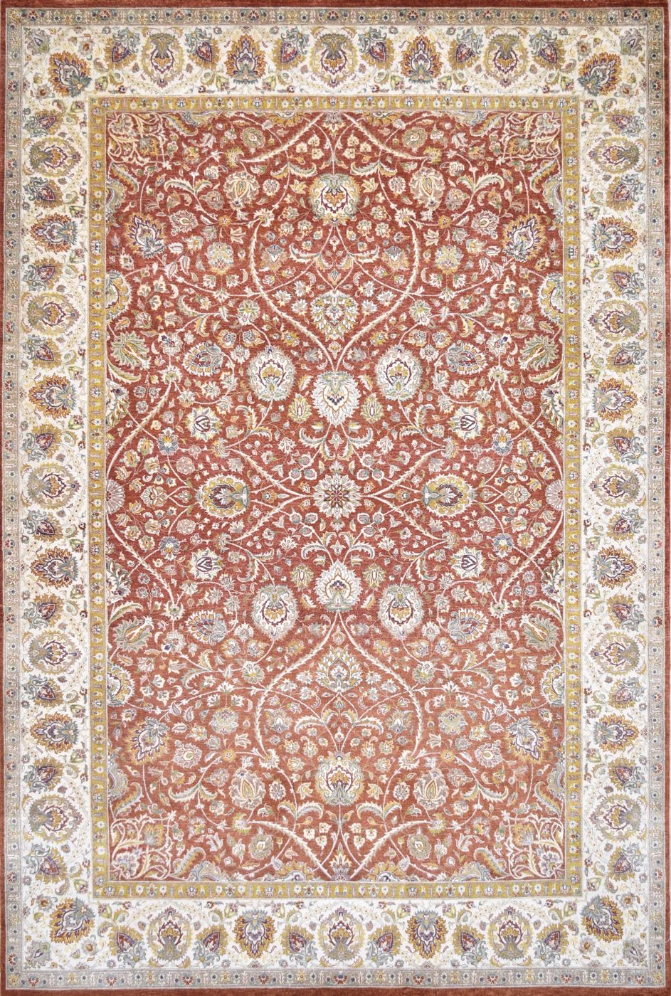 Tabriz Danan Rust, 6′1″ × 9′2″, from the Shalimar collection