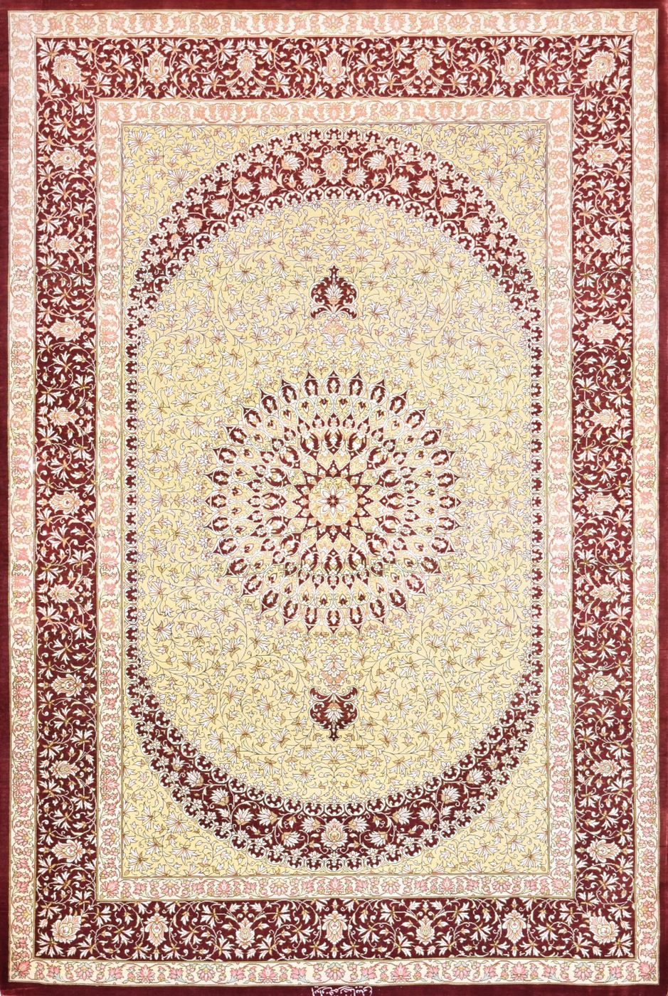 Persian Qum Reza Beigy Yell/Red