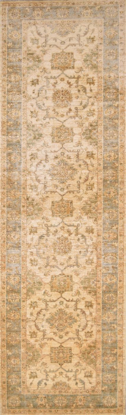 Peshawar Oushak Beige/Grey, 2′10″ × 9′2″