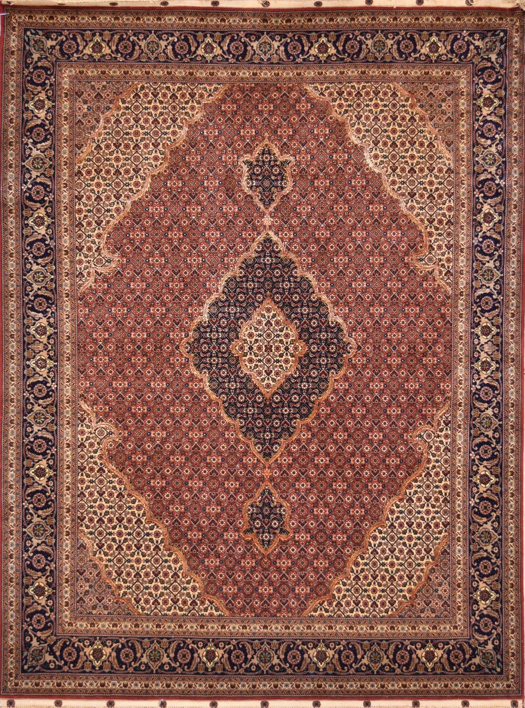 Persian Mahi Tabriz Red, 4′11″ × 6′6″