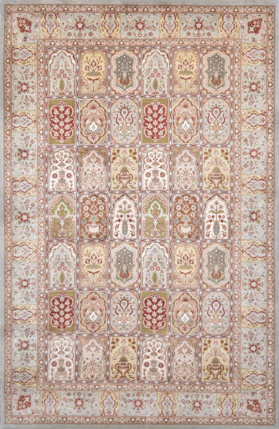 Panel Gharana L.Blue, 4′7″ × 7′1″, from the Shalimar collection