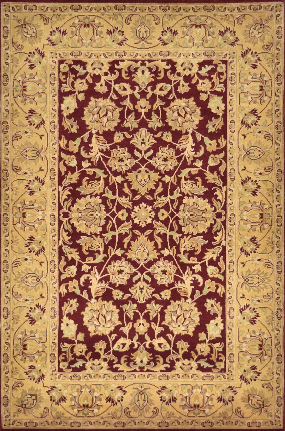 Mirzapur Kashan Red/Gold, 4′0″ × 6′1″