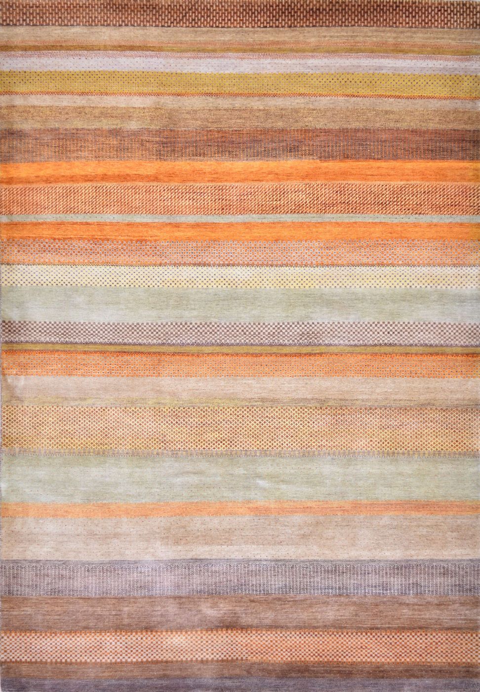 India rug, Multi, 9′0″ × 12′2″