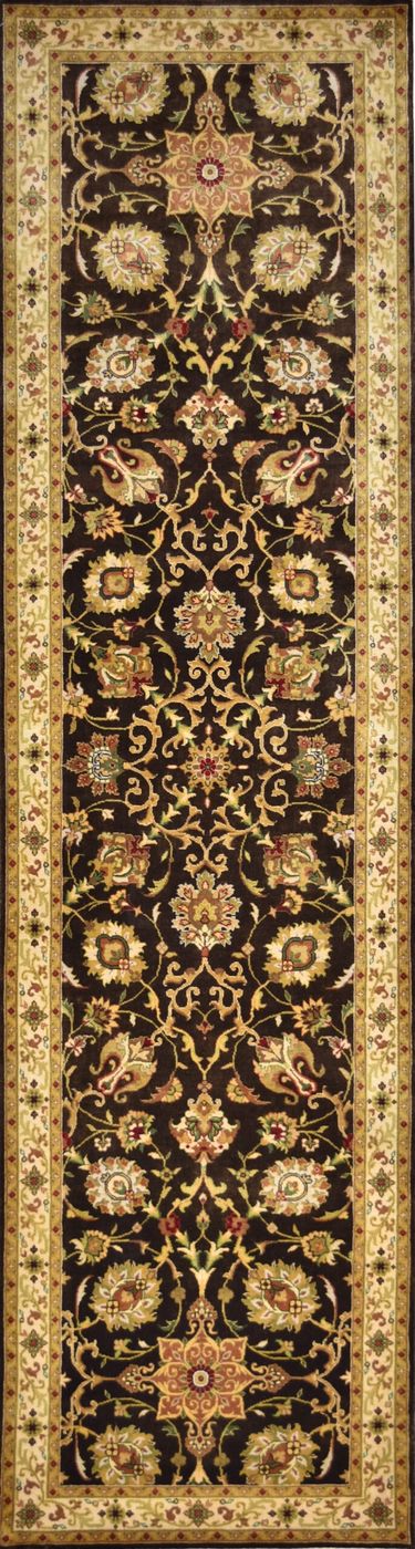 Mehran Semnan Brown/L.Gold, 2′7″ × 9′11″