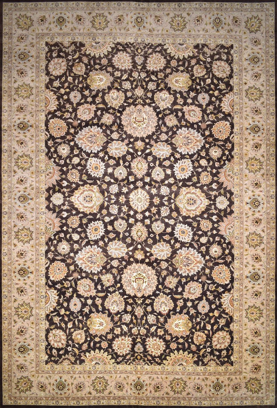 Agra Chocolate / Gold, 4′0″ × 6′0″