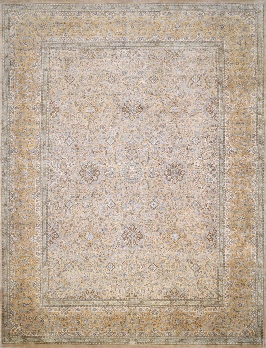 Tabriz Danish Gold, 9′1″ × 12′0″, from the Shalimar collection