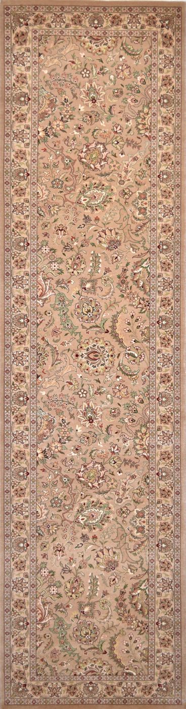 Shalimar Kashan Gold/Beige, 2′6″ × 10′1″