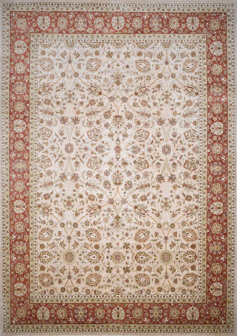 William Morris Beige / Copper, 9′0″ × 12′3″