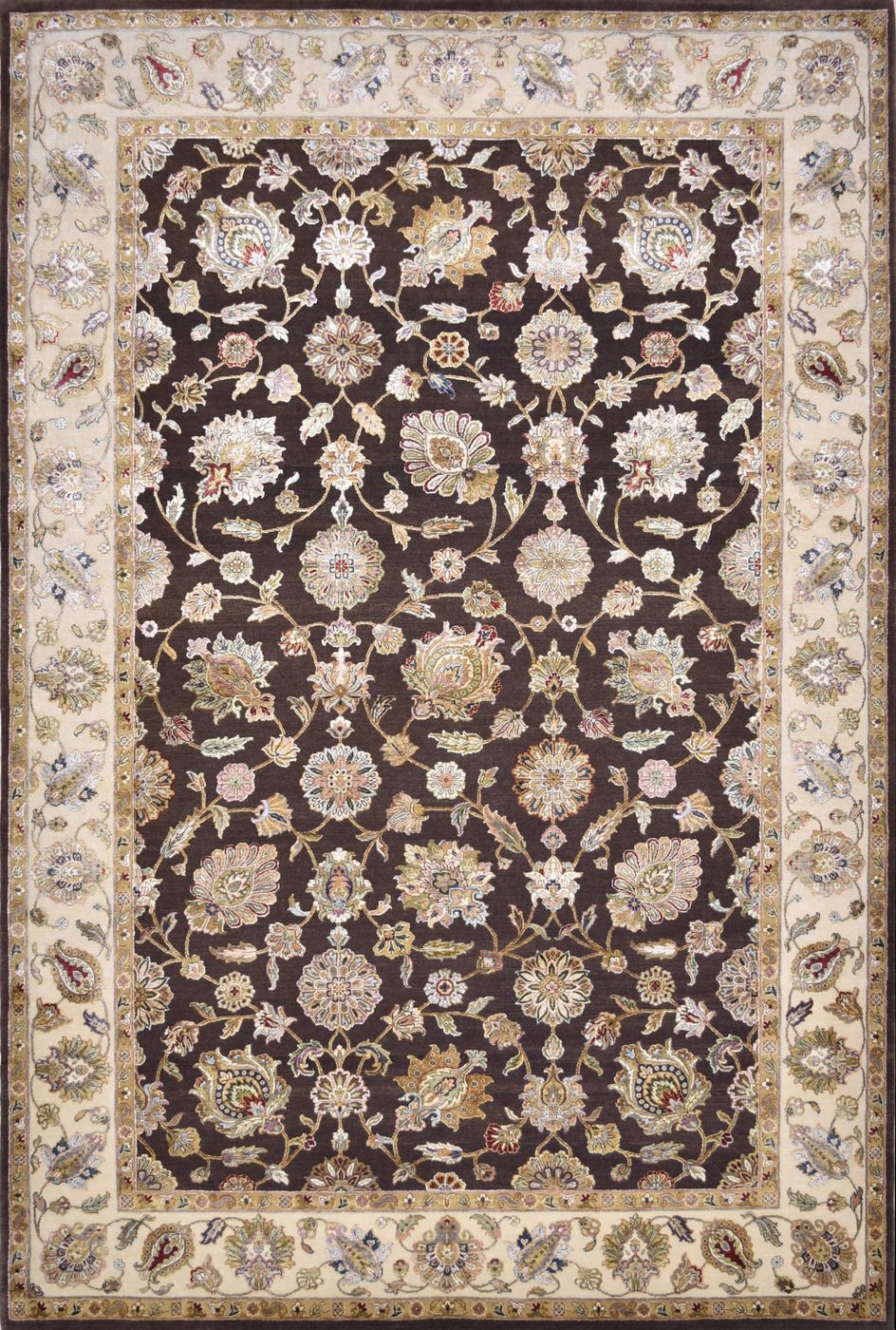 Royale Tabriz KKQN03 Brown W & S, 6′1″ × 9′2″