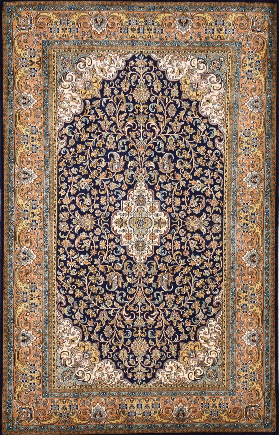 Kashan KKSS Navy/Gold, 2′8″ × 4′1″