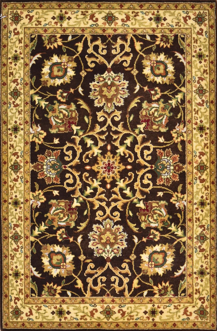 Mehran Semnan Brown/L.Gold, 2′7″ × 3′11″