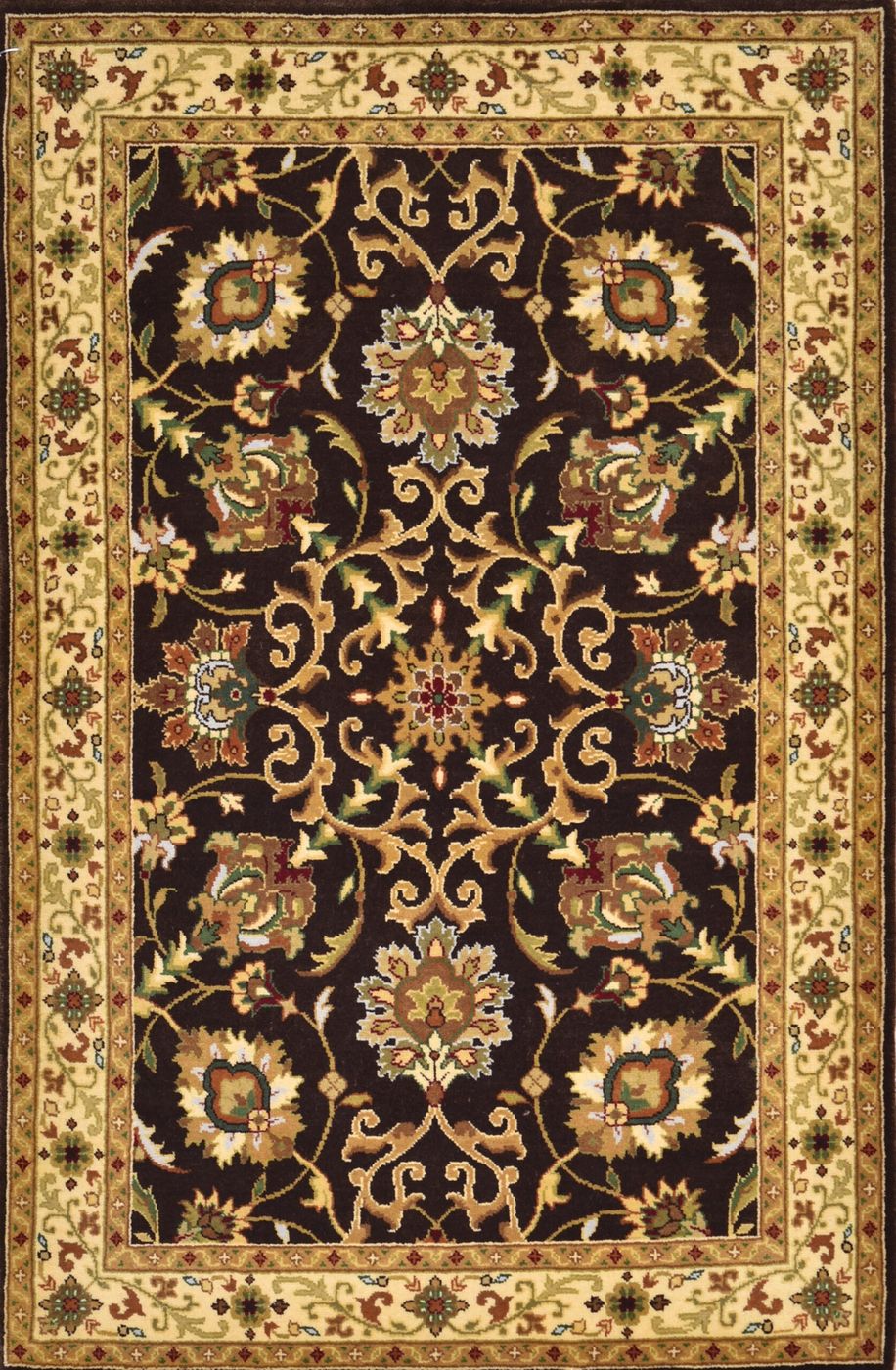 Mehran Semnan Brown/L.Gold, 2′7″ × 3′11″