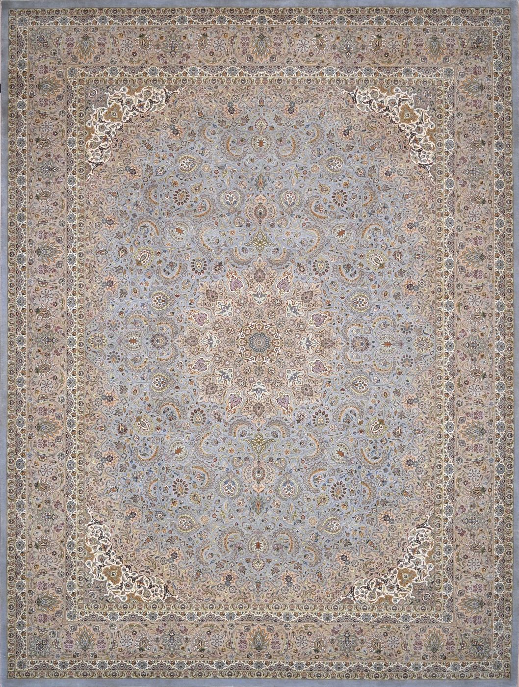 Noor Isfaha Grey & L. Gold, 9′2″ × 12′3″