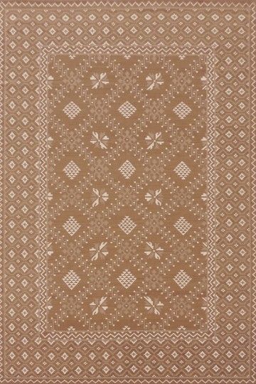 India rug, Beige / Beige, 9′2″ × 12′0″