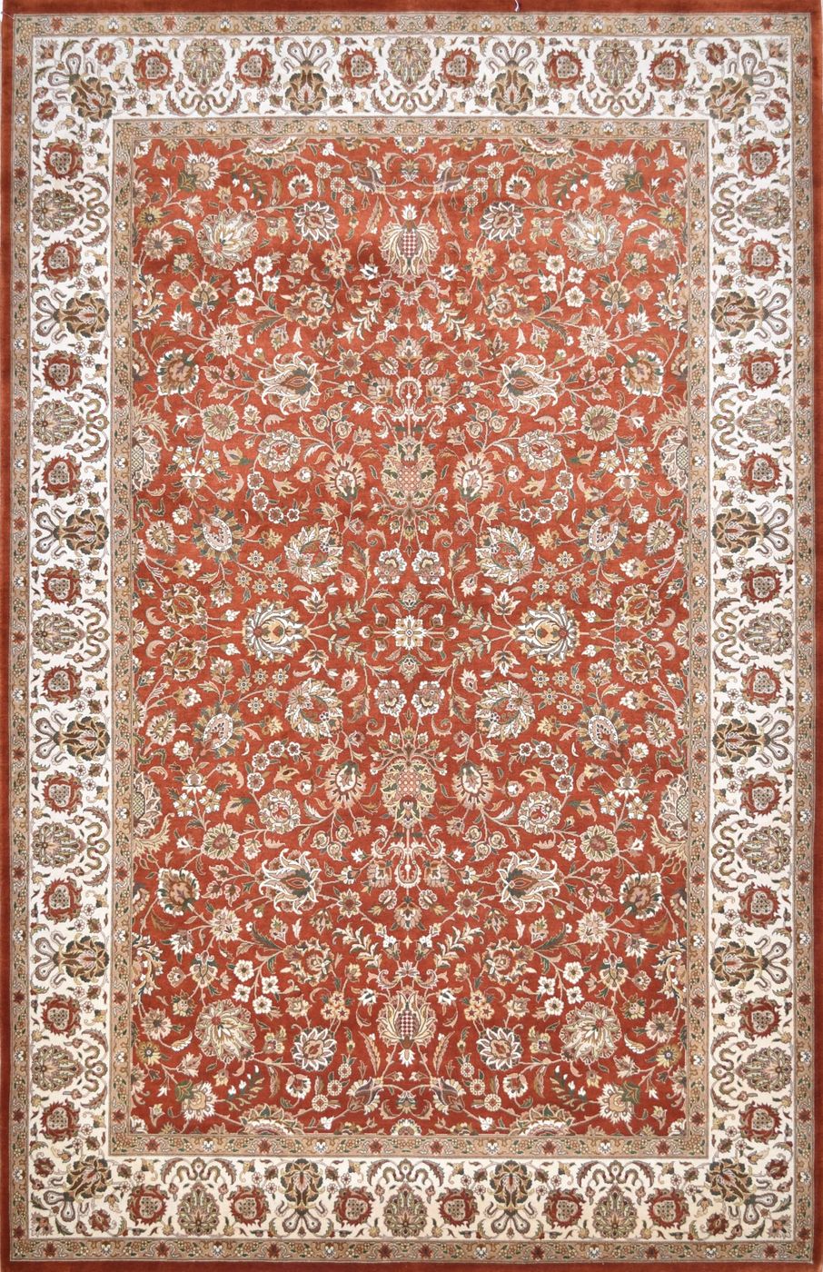 Tabriz Rust & Ivory, 6′0″ × 9′4″, from the Shalimar collection