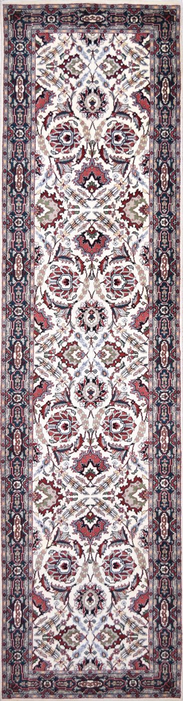 Indo Persia Trade-In Ivory/Green, 2′7″ × 10′1″
