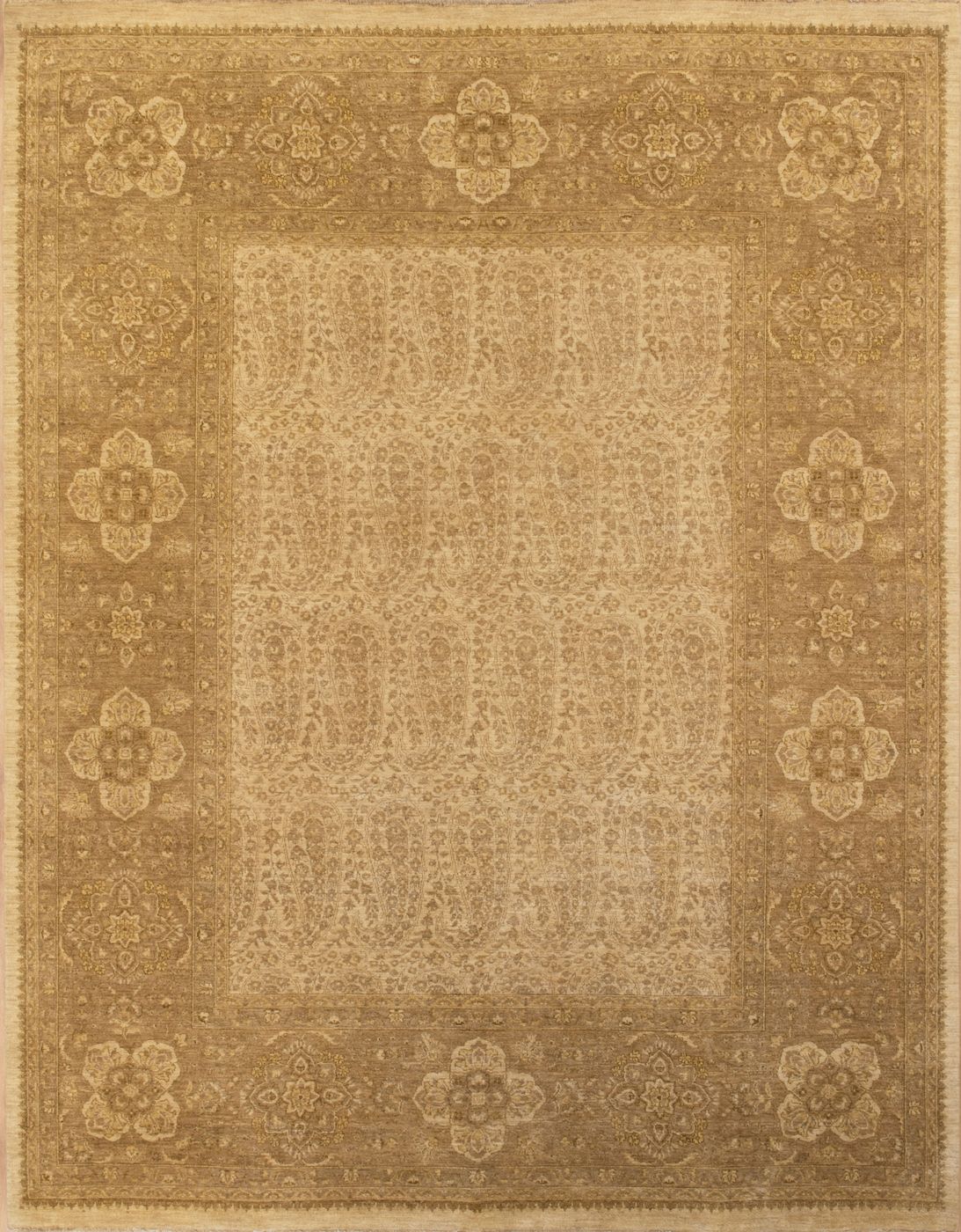 HJL REX Ivory & Khaki, 8′1″ × 10′2″, from the Haji Jalili collection