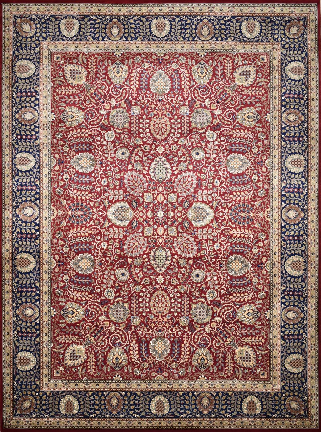 Tabriz Shama Red & Blue, 9′0″ × 12′3″, from the Shalimar collection