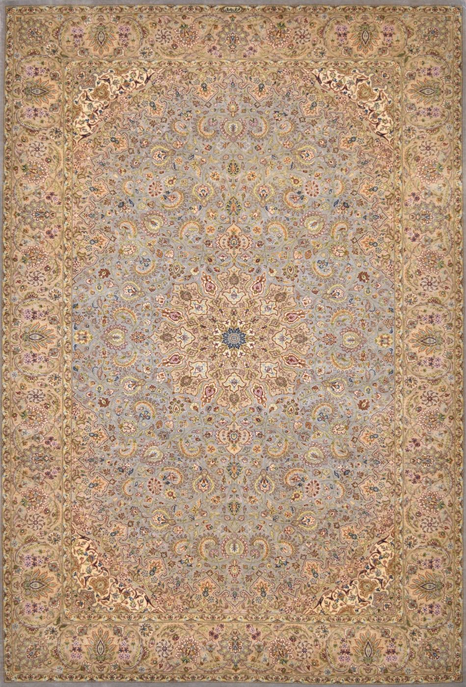 Noor Isfahan Super Grey, 4′7″ × 6′10″