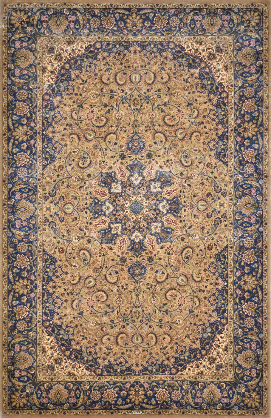 Noor Isfahan Super Beige, 4′5″ × 7′0″
