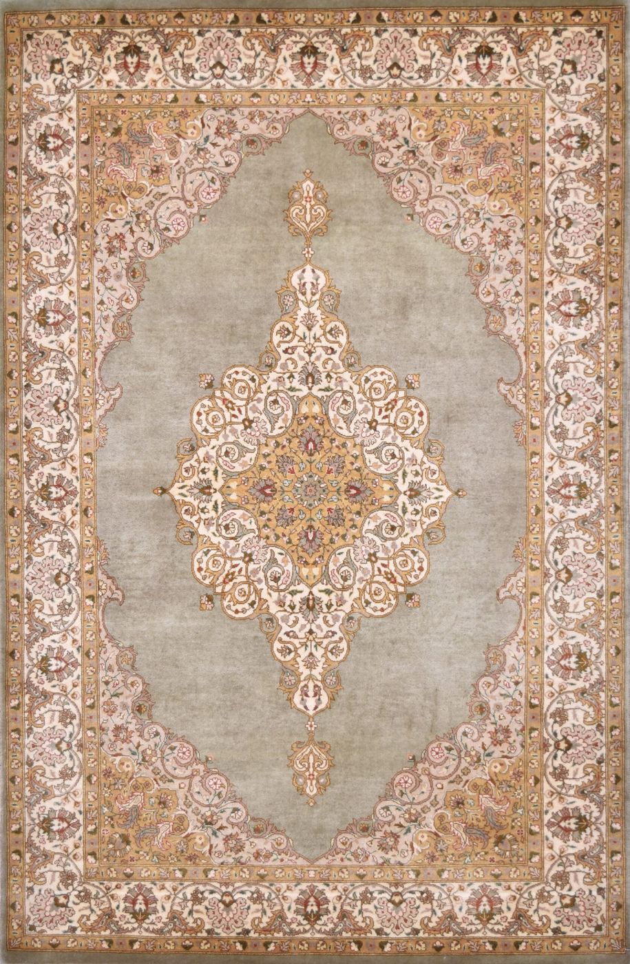 Shalimar Tabriz Amanat L.Green, 4′0″ × 6′3″