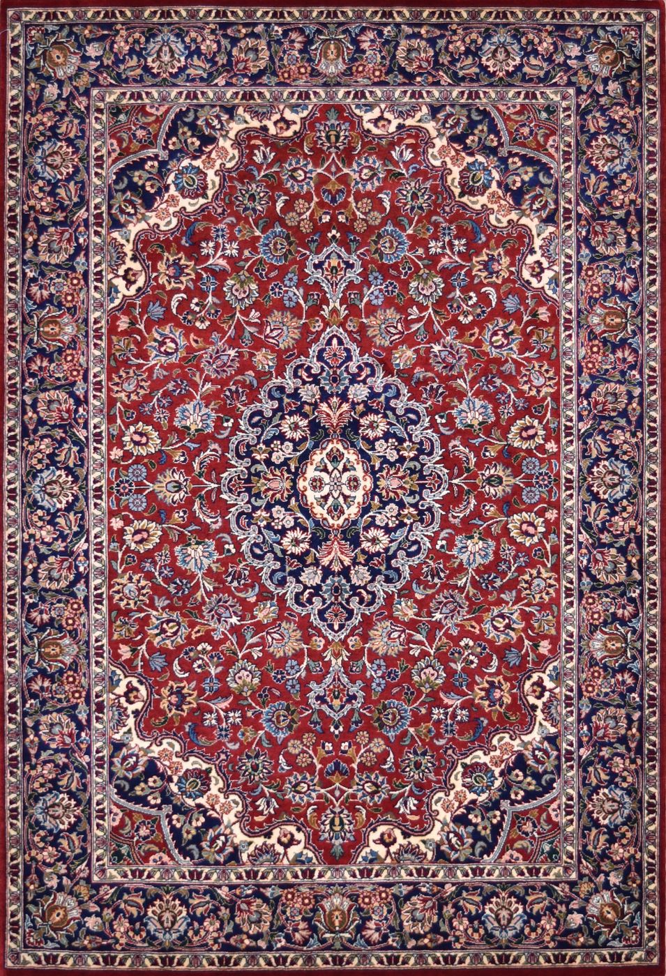 Shalimar Kashan Red/Navy, 4′0″ × 6′0″