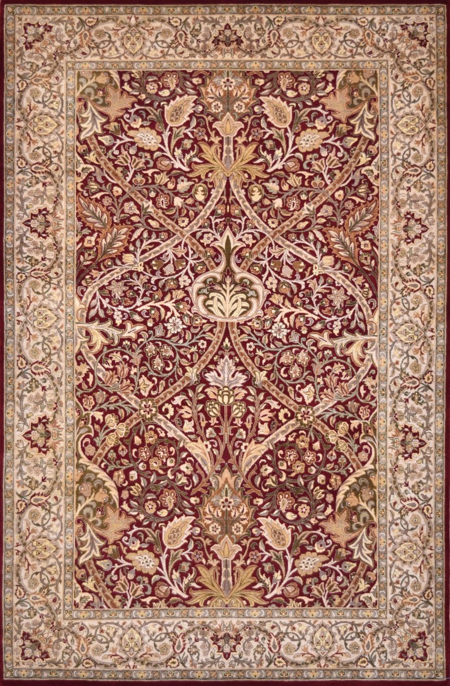 Shalimar William Morris Aleem Maroon, 4′1″ × 6′2″