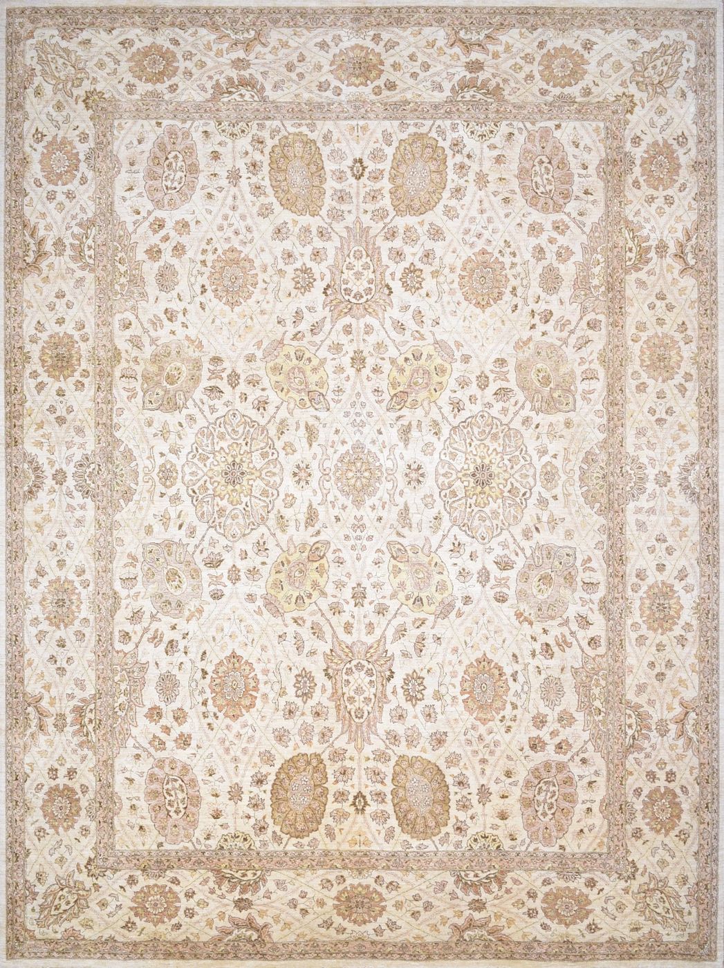 HJL Tabriz Geo Cream, 9′0″ × 12′2″