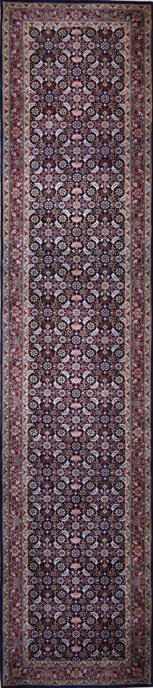 Herati Navy/Red, 2′7″ × 11′10″