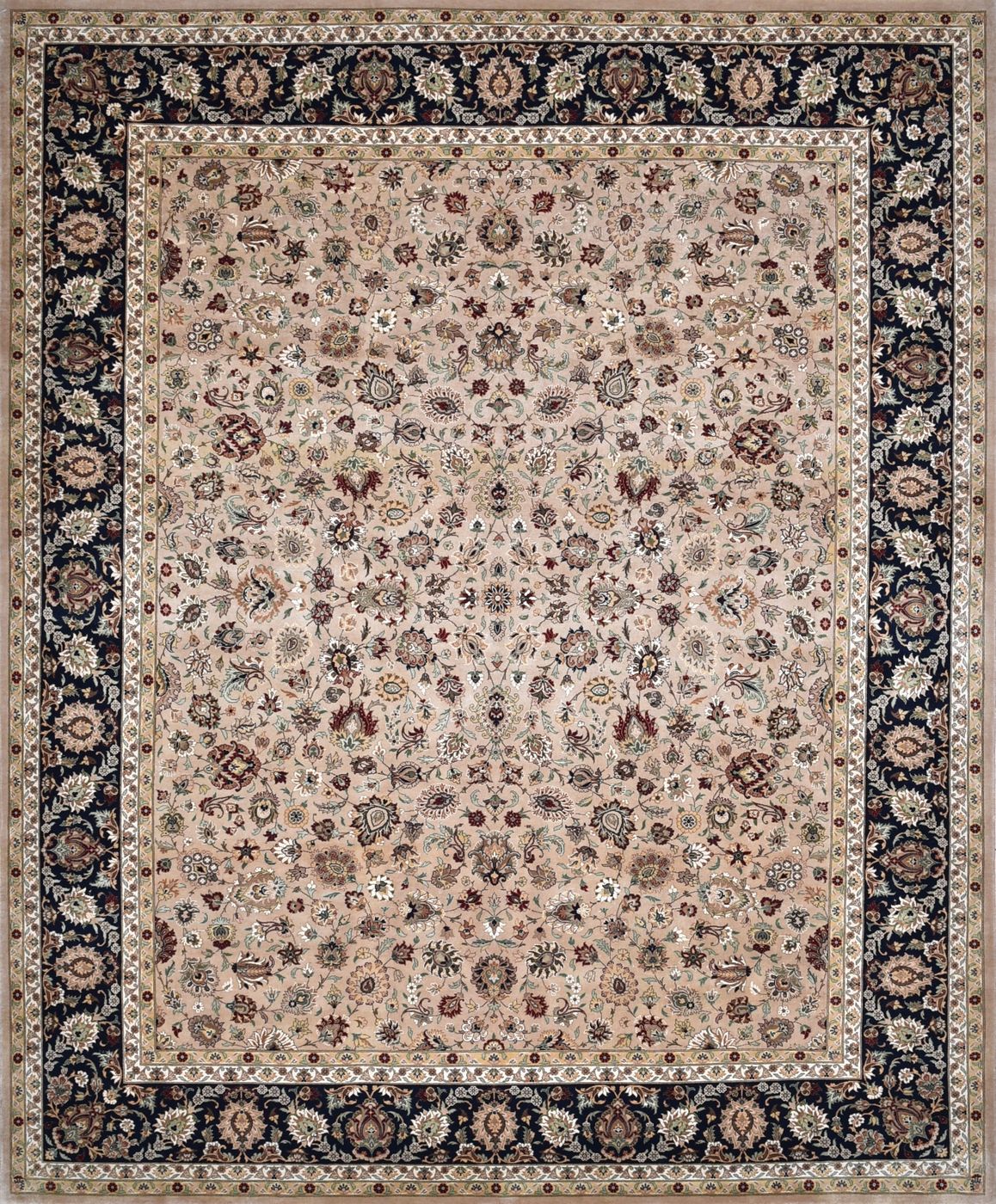 Kashan Bhuto Gold & Black, 8′1″ × 9′11″, from the Shalimar collection