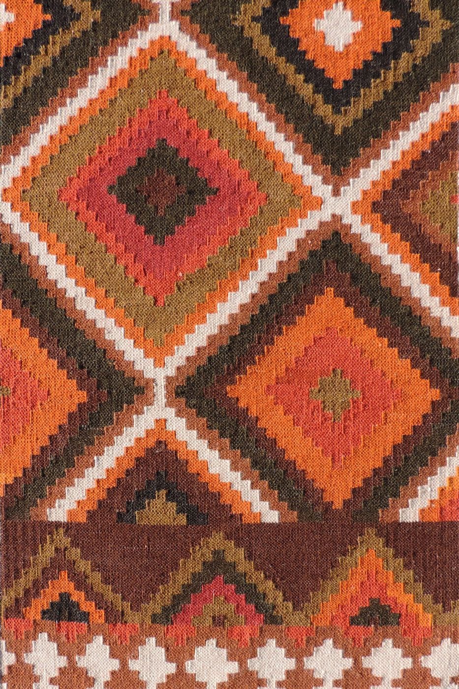 India rug, Tangerine, 4′0″ × 6′1″