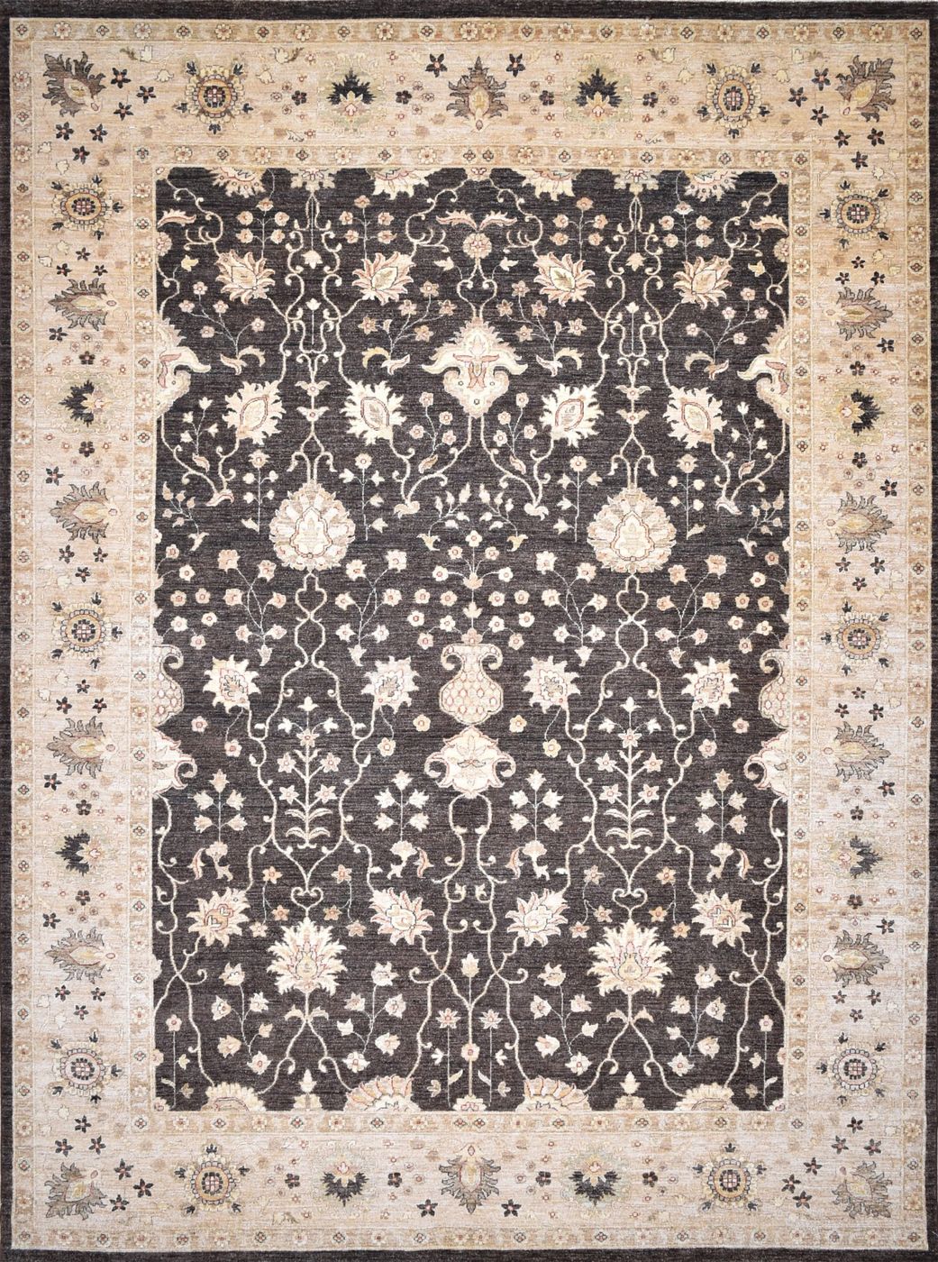 8’11”12’0” Yorkshire Sultanabad Brown/Beige, 8′11″ × 12′0″