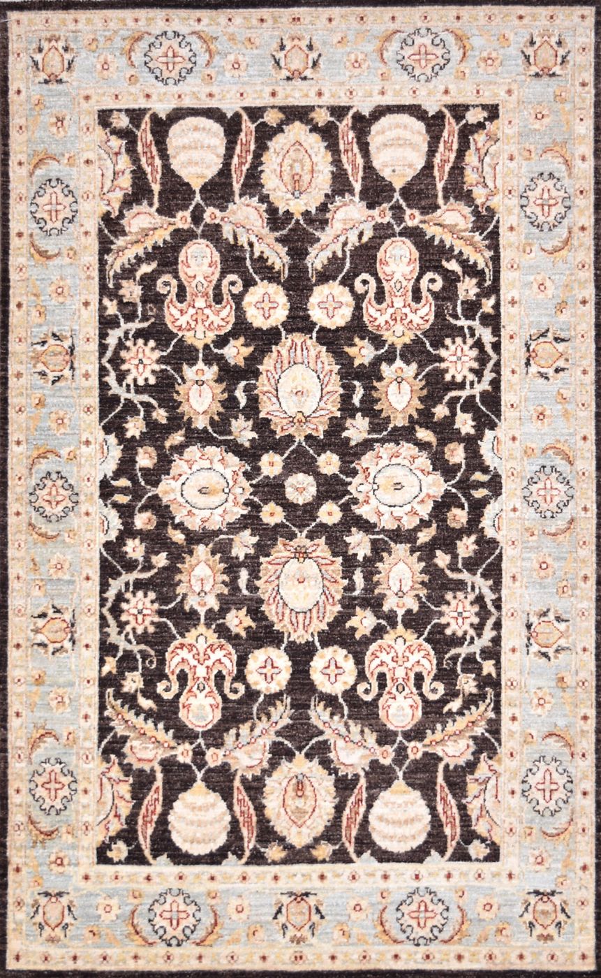 Yorkshire Sultanabad Brown/Blue, 3′8″ × 6′0″