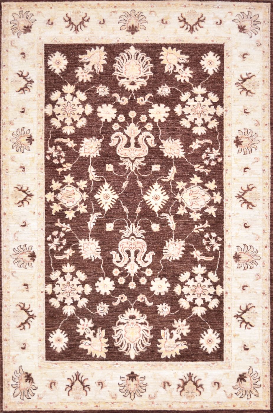 Yorkshire Sultanabad Brown/Ivory, 4′0″ × 6′0″