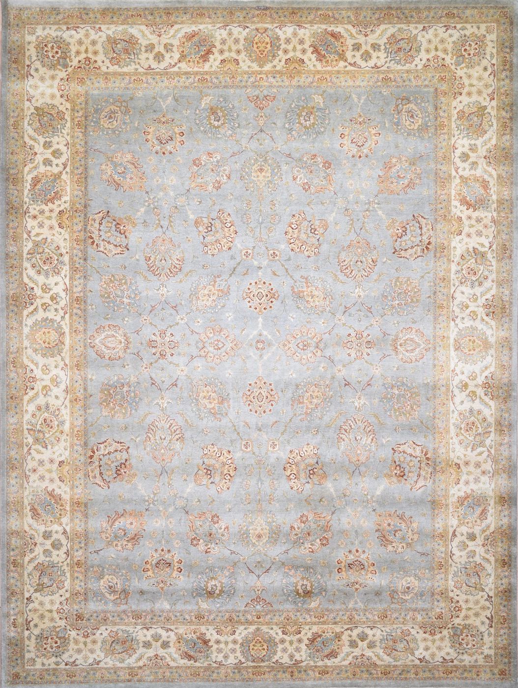 Tabriz Arman L.Blue & Cream, 9′0″ × 12′1″, from the Shalimar collection