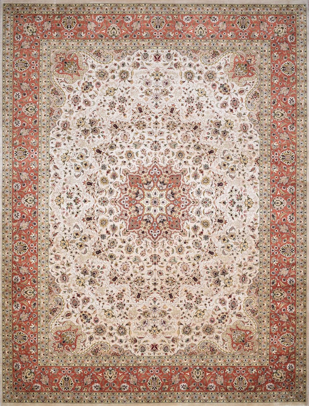 Tabriz Gold & Rust, 9′2″ × 12′1″, from the Shalimar collection