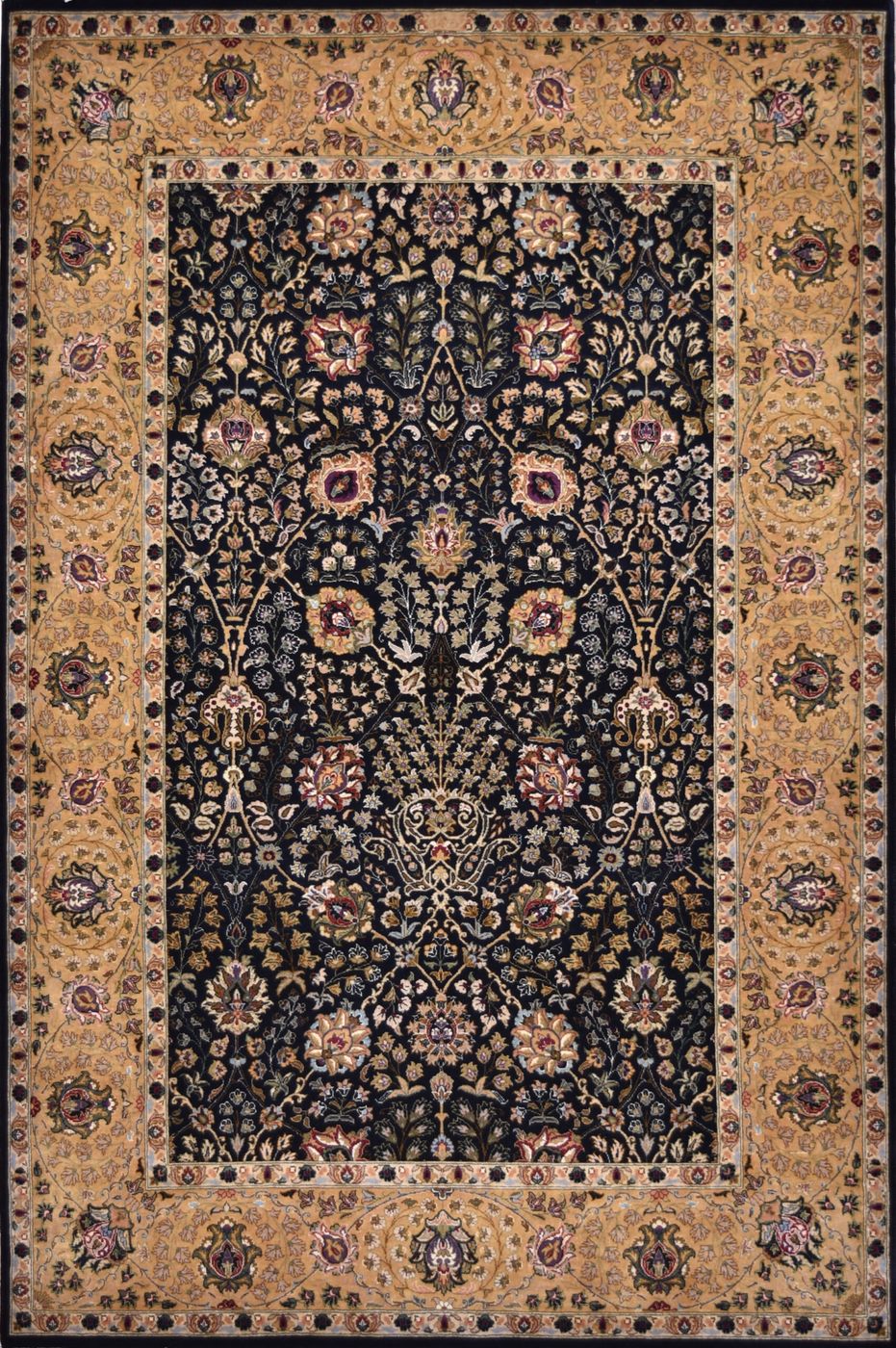 Noor Tabriz Azlaan Black, 4′0″ × 6′1″