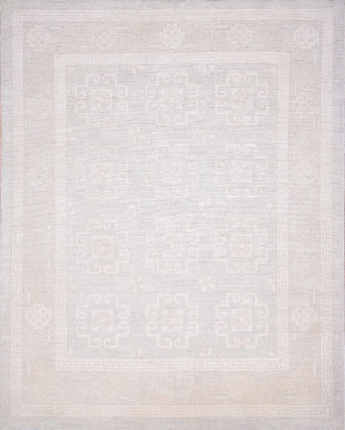 Khotan L.Blue/Beige, 5′2″ × 6′5″