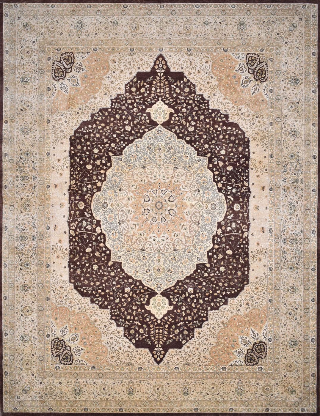 Qartaba Chocolate, 9′2″ × 12′0″, from the Shalimar collection